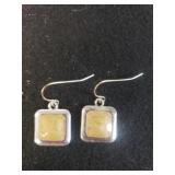 Ladies Square Wire Dangle Earrings