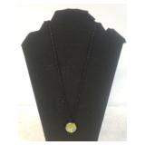 Ladies Black Necklace W/Tree Of Life Pendant