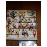Oil On Canvas Bird Painting Signed By Artist
