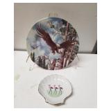 Decorative Eagle Plate,  Flamingo Shell Dish
