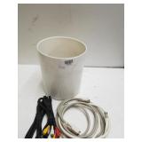 Small Container With Assorted Cords