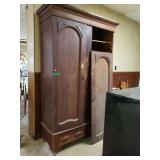 Antique Armoire. Needs Hinge Repaired To One Door