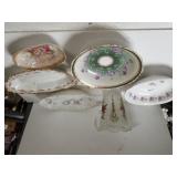 Frosted Pitcher, Assorted China Bowls