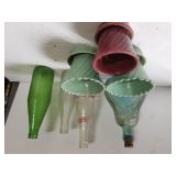 Small Flower Pots, Vintage Soda Bottles,  Corked