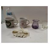 Coffee Mugs, Cherub And Other Candle Holders