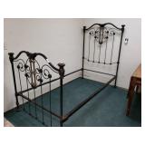Antique Twin Sized Bed Frame . Matches Lot 4392