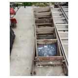 2 Wooden Ladders