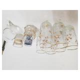 Golden Trimmed Glassware