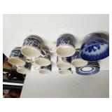 Churchill Cups Saucers, Bowl