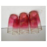 Pink Two Toned Glassware