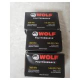 (3) Boxes Wolf Polyformance .308 Win Ammo - Ne