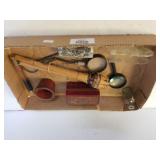 Magnifying Glass, Small Jewelry Box & Other Items