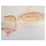 Mayfair Rose Pink Jar & Plate