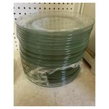 27 Piece Clear Glass Plates
