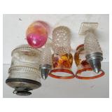 Fall Colored Tealight Holders, Salt/pepper