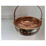Vintage Pink Depression Glass Relish Server