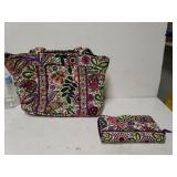 Vera Bradley Purse And Matching Wallet Set