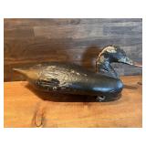 Vintage Wooden Black Duck Decoy