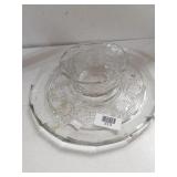 Anchor Hocking Clear Glass Dip & Chip Bowl