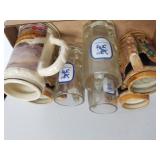 Assorted Beer Steins, Mugs
