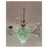Vintage Plant Spritzer, Glass Owl Paperweight &