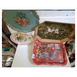 Assorted Vintage Serving Trays