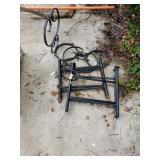 Wrought Iron Plant Stands And Wood Table Legs