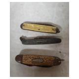 (3) Vintage Pocket Knives