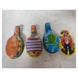 (4) Vintage Metal Noisemakers