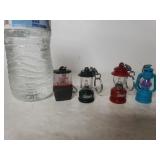 (4) Lantern Keychains - 3 Coleman Brand
