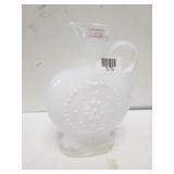 White Opalescent Jim Beam Decanter D 334