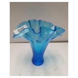 Turquoise Fan Vase