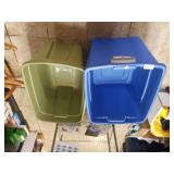 Green & Blue Storage Tote