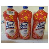 3 Lysol Multi Surface Cleaner.