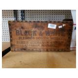 Vintage Black And White Scotch Whiskey Crate