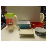 Ball Mason Jar Cup, Plastic Bowls, Pitcher And