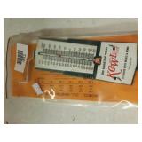 Vintage KCWL Metal Thermometer And Keychains With