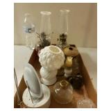 Assortment Of Small Vintage Oil Lamps