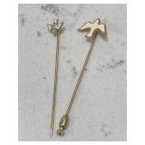 Vintage Gold Tone Hatpins