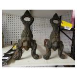Dog Face Andirons