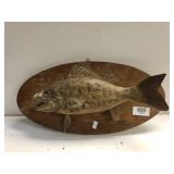 Carved Wooden Fish Plaque