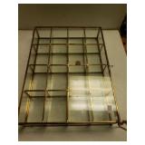 Glass Display Case. Has Crack In Side Glass