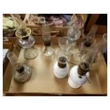 Assortment Of Vintage Small Oil Lamps