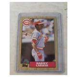 1987 Topps Hall Of Fame Barry Larkin Baseball