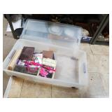 Storage Tote With Contents