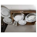 German Made China Serving Dish, Saucers, Bowls,