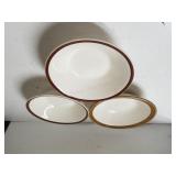 Brown Tipped Bowls