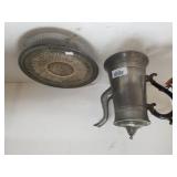 Silver Like Coffee Pot & Cake Pan