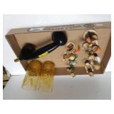 Goebel Figurines,  Glassware & Phone Receiver