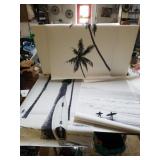 Black/white Vinyl Beach Scenes